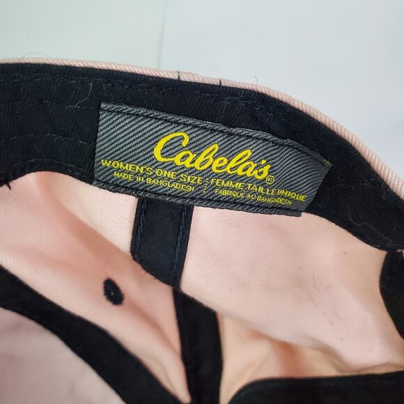 Cabela's Light Pink Strap Hat Hunting Women's Embroidered Outdoor Hiking - Picture 7 of 7